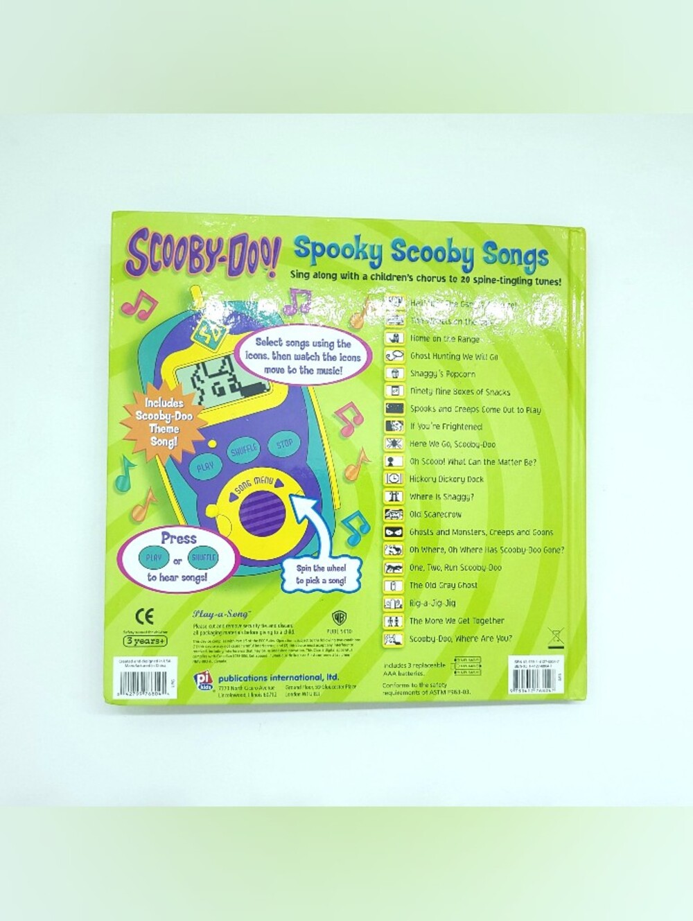 Scooby Doo!: Spooky Scooby Songs Play-A-Song Hardcover Book Music Player 2007 - Picture 5 of 9